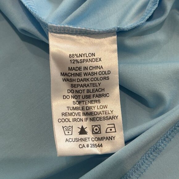 FootJoy Golf Sweater Mens Large Blue 1/4 Zip Pullover Stretch Preppy Athletic - Picture 7 of 9